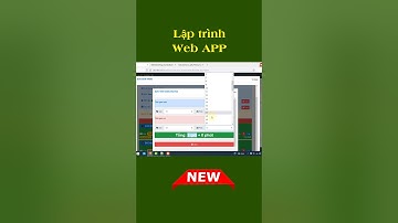 Học lập trình web app từ a-z