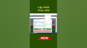 Học lập trình web app từ a-z