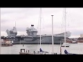 HMS PRINCE OF WALES Arrives In Portsmouth.