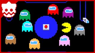 Among Us characters in Pac-Man Maze (Spritars Animations)