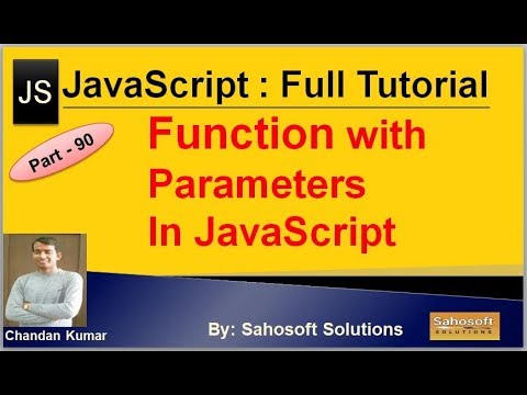 Function with parameters in JavaScript | JavaScript Full Tutorial in ...