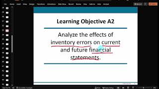 Chapter 5, Part 3 - Lower of Cost or Market, Inventory Errors, Inventory Turnover Rate, Days' Sales