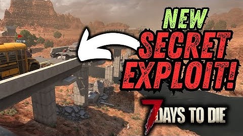 This new exploit will save your life everytime in 7 days to die 1.3.