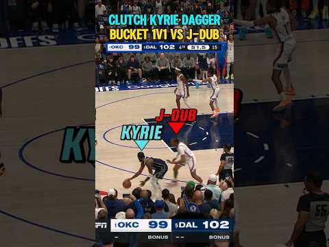 Kyrie was GOING AT J-Dub in the CLUTCH!⏰️🍿