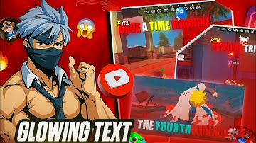 GLOWING TEXT🖤 TUTORIAL,ANIMATION Font,like pgl flash and pgl darkrai