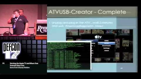 DEFCON 17: Hacking the Apple TV and Where your Forensic Data Lives