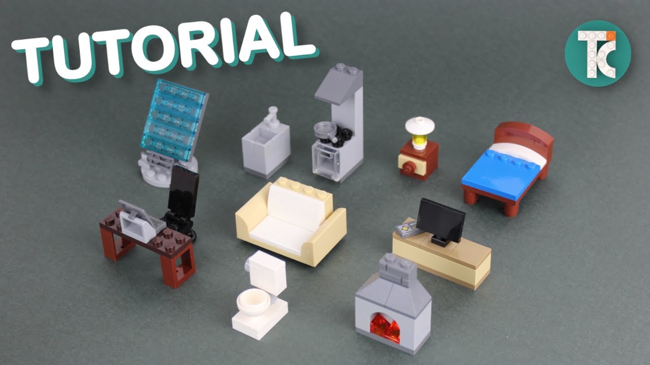 LEGO Furniture Tutorial (10 piece builds)