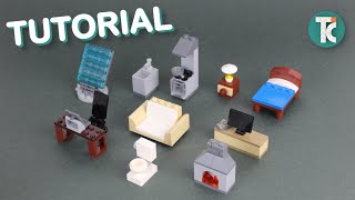 Lego Furniture Tutorial 10 Piece Builds Part1