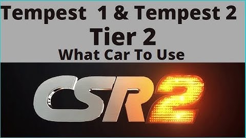 Tempest 1 & tempest 2, Tier 2 Recommended Cars