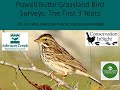 Powell Butte Grassland Birds Webinar - March 10, 2022