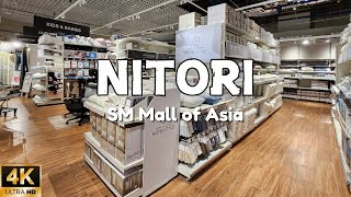 [4K] NITORI: Japan's largest furnishing & interior brand! | SM Mall of Asia! | 3rd branch in the PH