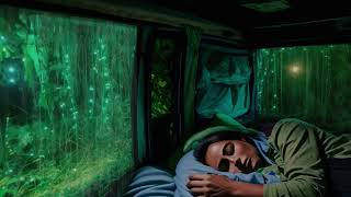 soothing sound of rain, camping car by forest | rainfall rain asmr rainsounds rain rainasmr