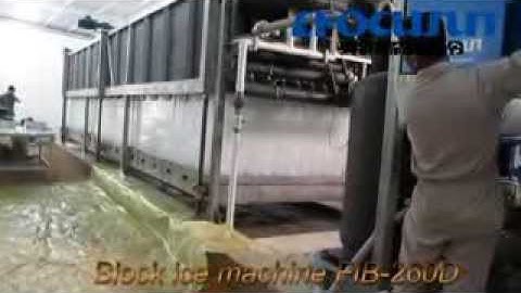 26T Containerized Block ice machine taken on site