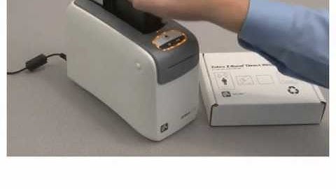 Zebra HC100 How-To Change the Media Cartridge