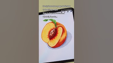 Peach Watercolor Procreate Tutorial 🍑 #procreate #art #shorts #watercolor