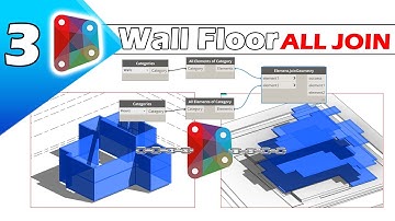 3- Revit (Walls Floors Join) using Dynamo  المثال الثاني