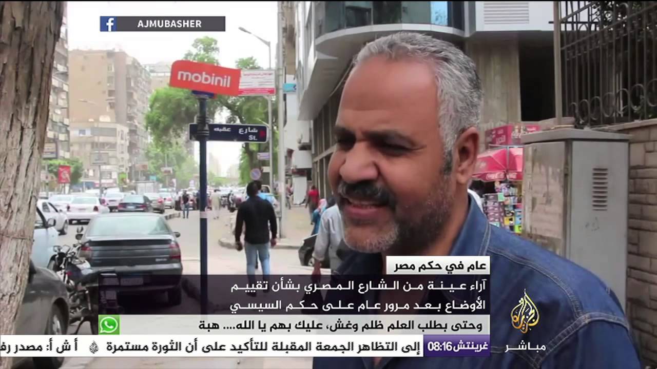 بعض آراء الشارع المصري على آداء السيسي بعد عام من الحكم