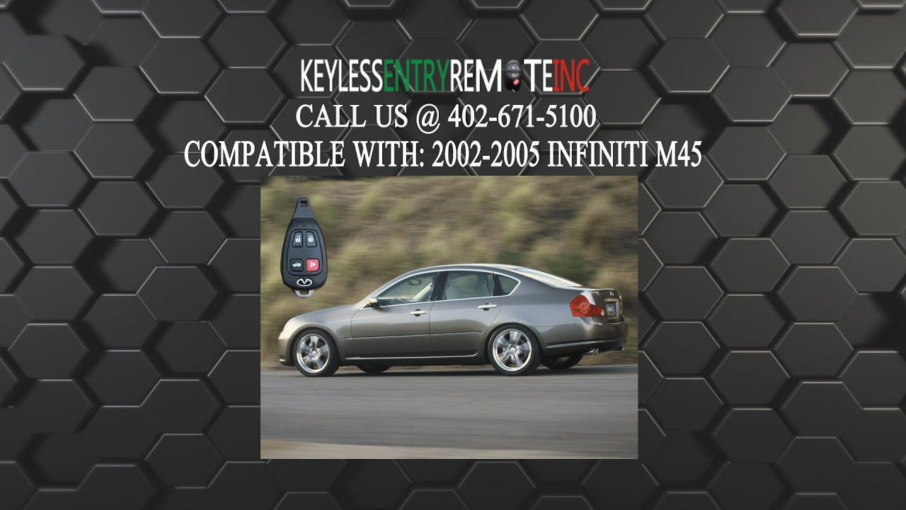 How To Replace Infiniti M45 Key Fob Battery 2002 2003 2004 2005 YouTube