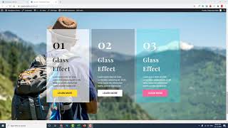 How to design Glass Effect Columns in Elementor