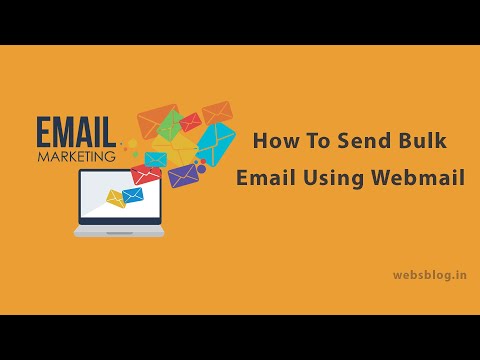 How to send bulk emails using web mail | in Hindi