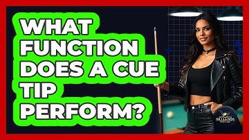 What Function Does a Cue Tip Perform?