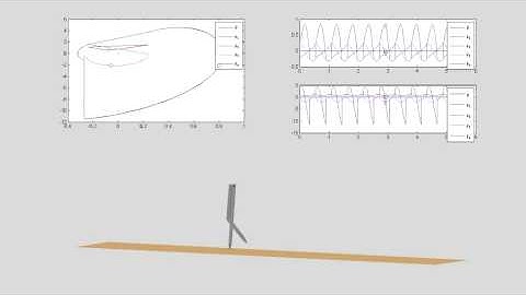 3D Kneed walking with phase portrait