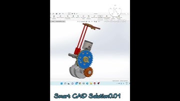 Solidwork single cylinder engine motion study// cam assembly // Solidwork assembly #shorts  #short