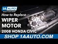 How to Replace Wiper Transmission Motor 05-11 Honda Civic