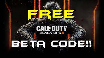 "Free Black Ops 3 Beta Code"