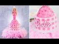 HI BARBIE!! Barbie: The Movie CAKE + Fluffy DIY Cake Stand (Super Easy)