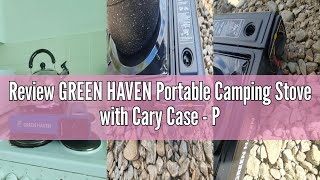Review GREEN HAVEN Portable Camping Stove with Cary Case - Premium Camping Gas Stove, EN417 Complian