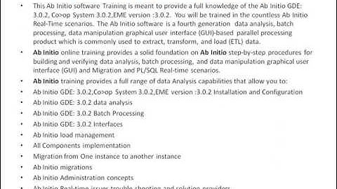 Ab initio online training in Hyderabad for affordable fee/Ab initio training /low less