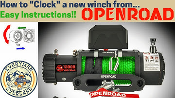 How to clock a winch from Openroad 4x4