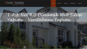 1-Asp.Net Dinamik Web Sitesi Yapımı-Veritabanı Yapımı