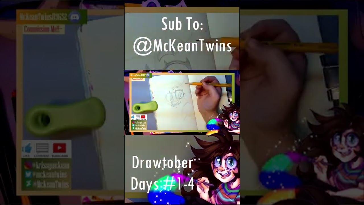 McKween Prompts #1-4 [Drawtober Challenge] #shorts