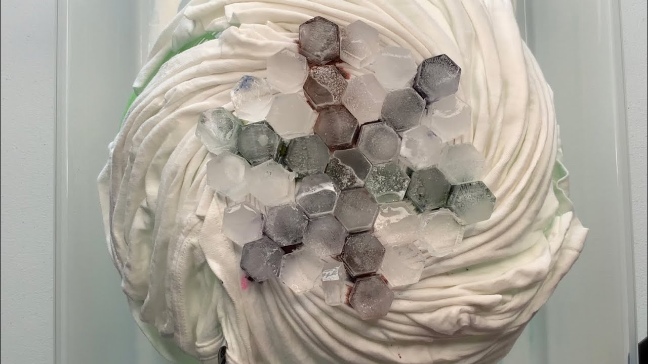 TieDye Designs Colander Gravity Spiral DUI (Dye Under Ice) YouTube