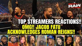 Streamers REACT to Jacob Fatu acknowledges Roman Reigns | WWE RAW 1 June 2026