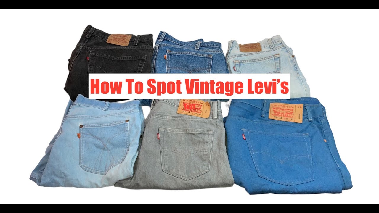 How Levi's Date Code | How to Spot Vintage Levi's - YouTube