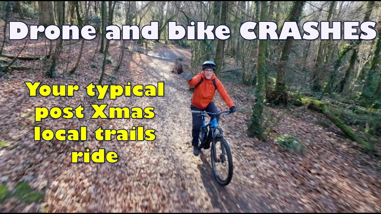 Bike and Drone Crashes - just your typical post Christmas ride on the local 