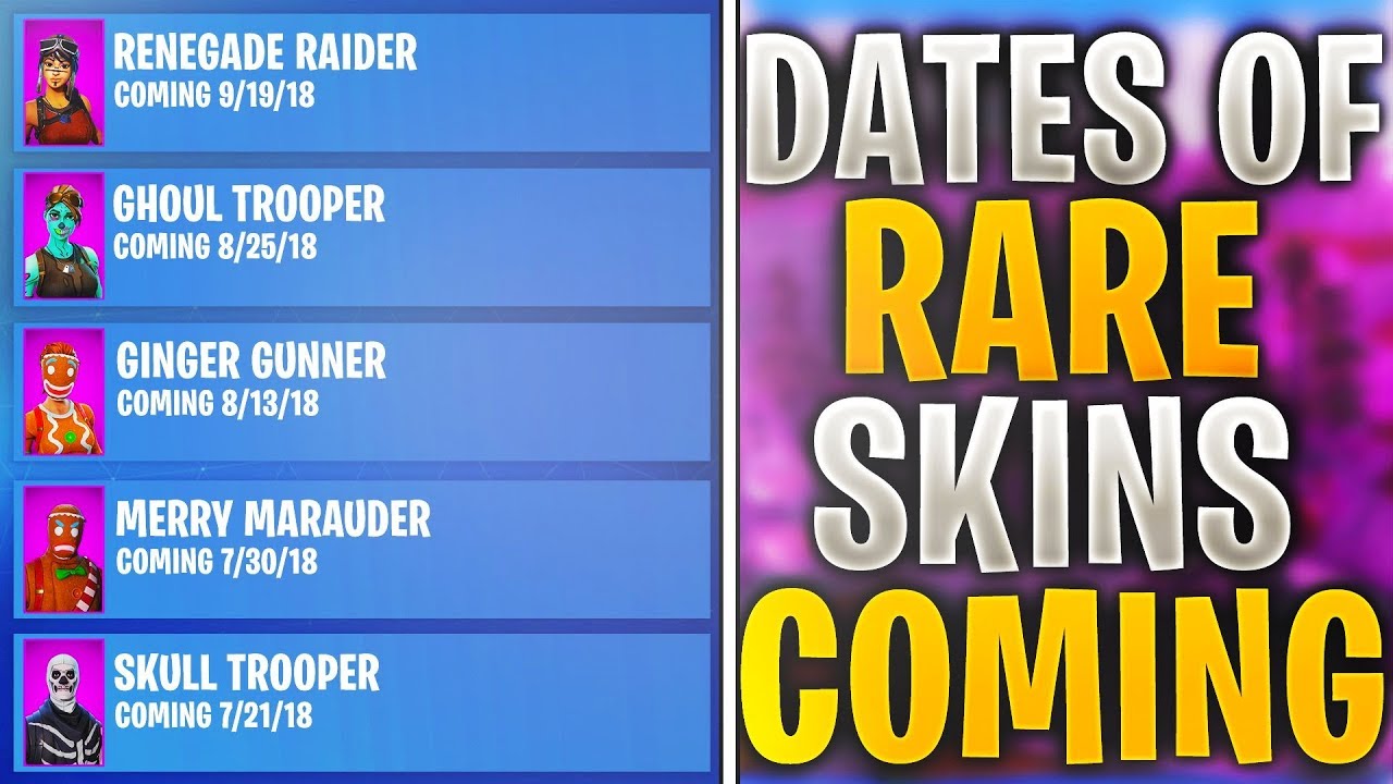 list of all rare skins coming back in fortnite season 5 unlock all rare skins in fortnite - all the skins in fortnite names