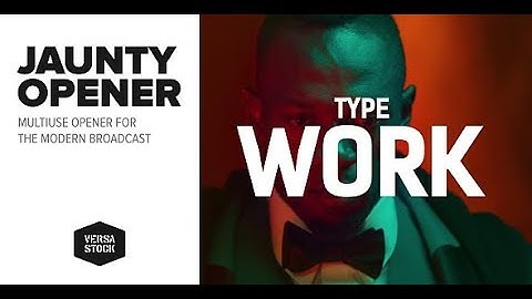 After Effects Template: Jaunty Stomp Opener