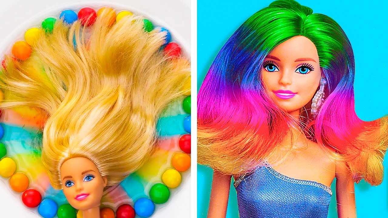 AWESOME BARBIE DOLL LIFE HACKS AND IDEAS - YouTube