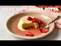 Vanilla Panna Cotta with Baked Strawberries - EASY NO BAKE DESSERT