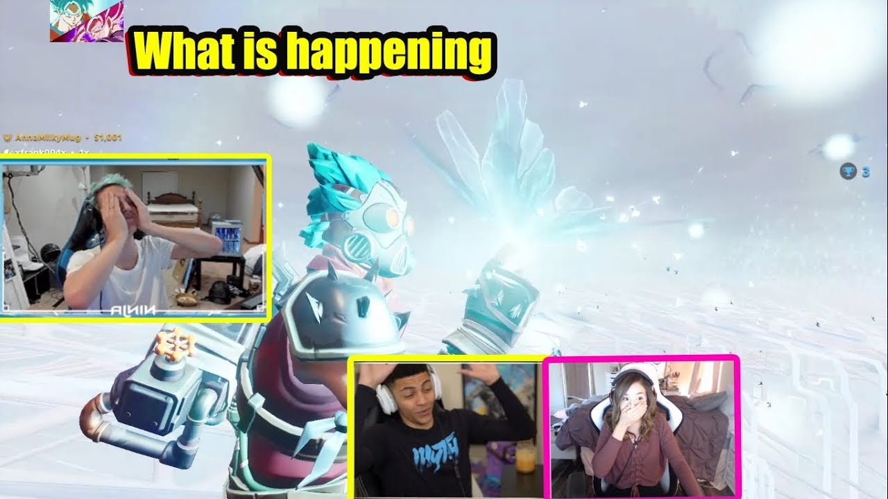 NINJA AND STREAMERS REACT TO CUBE EVENT [Fortnite]