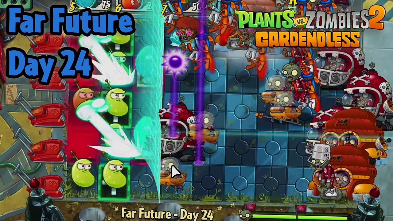 Far Future - Day 24 [PC] (Hardest difficulty) | Plants vs Zombies 2 ...
