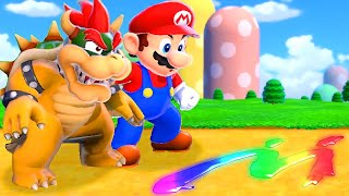 Bowser's Fury: Mario vs Bowser - Full Game Walkthrough (2-Player Splitscreen Race)