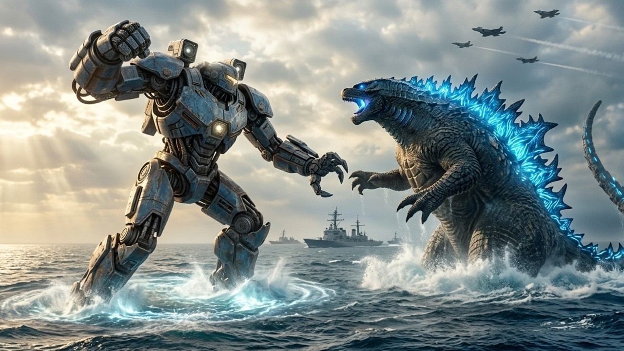 Godzilla Robot Rival ROBOT VS GODZILLA Ultimate Ocean Battle Cinematic Disaster Film - YouTube