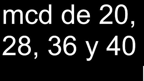 mcd de 20, 28, 36 y 40