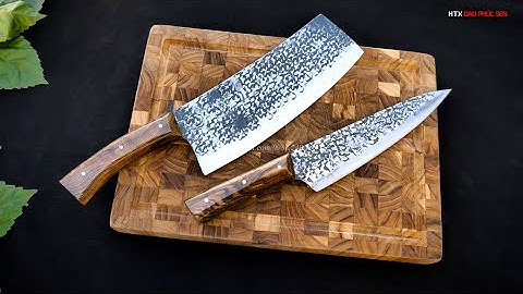 DAO PHÚC SEN, CẶP DAO CHẶT GÀ LỌC THÁI  _HÀNG CHUẨN CỦA HTX DAO PHÚC SEN