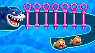 Save The Fish Challenge 😱! Pull The Pin ! Best Mobile Puzzle Game 2026  screenshot 1